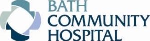 Blue Bact Community Hospital logo on white background